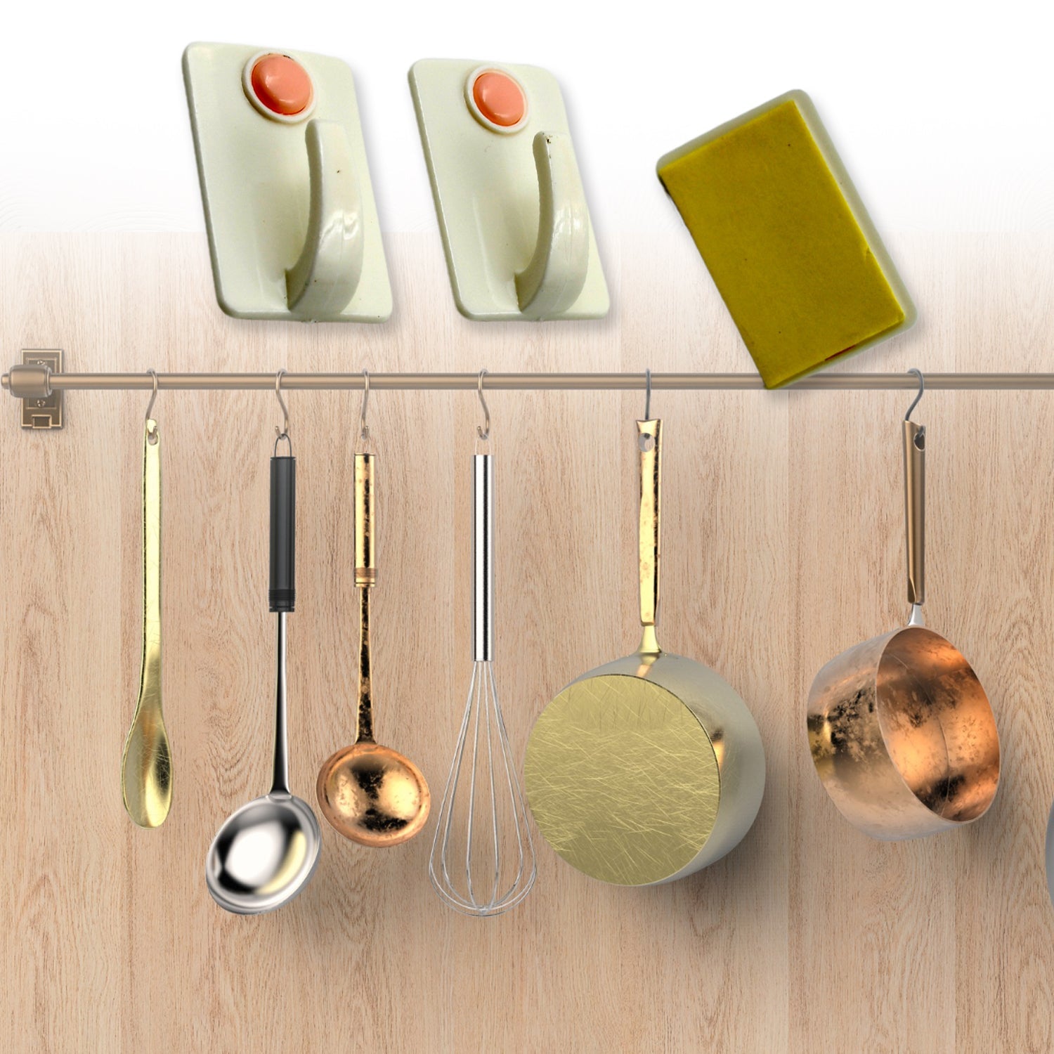 17560 Multipurpose Strong Hook Self-Adhesive hooks for wall Heavy Plastic Hook, Sticky Hook Household For Home, Decorative Hooks, Bathroom & All Type Wall Use Hook, Suitable for Bathroom, Kitchen, Office (3 pc) 17560 Multipurpose Strong Hook Self-Adhesive hooks for wall Heavy Plastic Hook, Sticky Hook Household For Home, Decorative Hooks, Bathroom & All Type Wall Use Hook, Suitable for Bathroom, Kitchen, Office (3 pc)